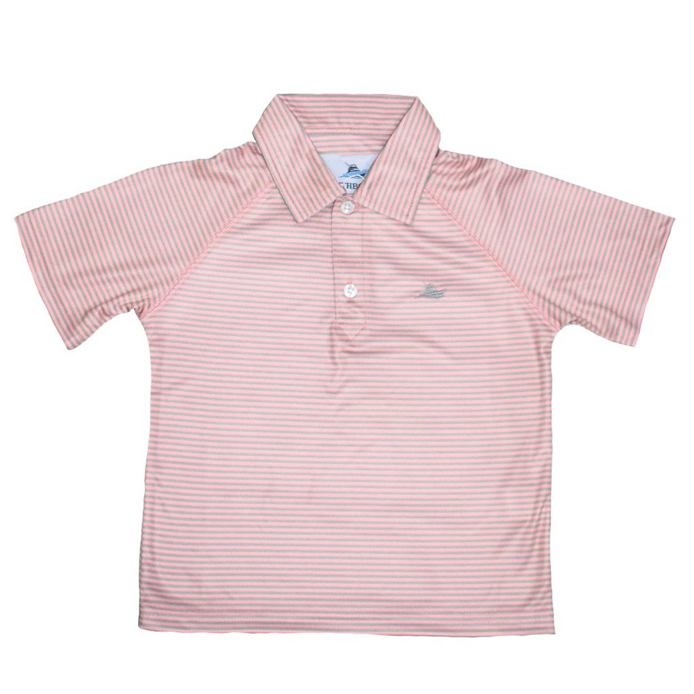 Pink and Gray Polo